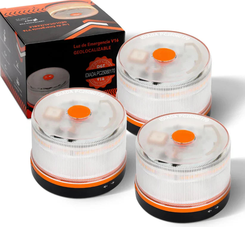 80% DE DESCUENTO⭐⭐Luz de Emergencia V16 DGT 3.0 – Aprobada 2026, Magnética IP54 – Cumple con la Normativa 2026