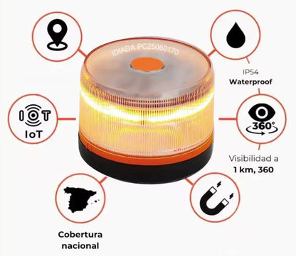 80% DE DESCUENTO⭐⭐Luz de Emergencia V16 DGT 3.0 – Aprobada 2026, Magnética IP54 – Cumple con la Normativa 2026